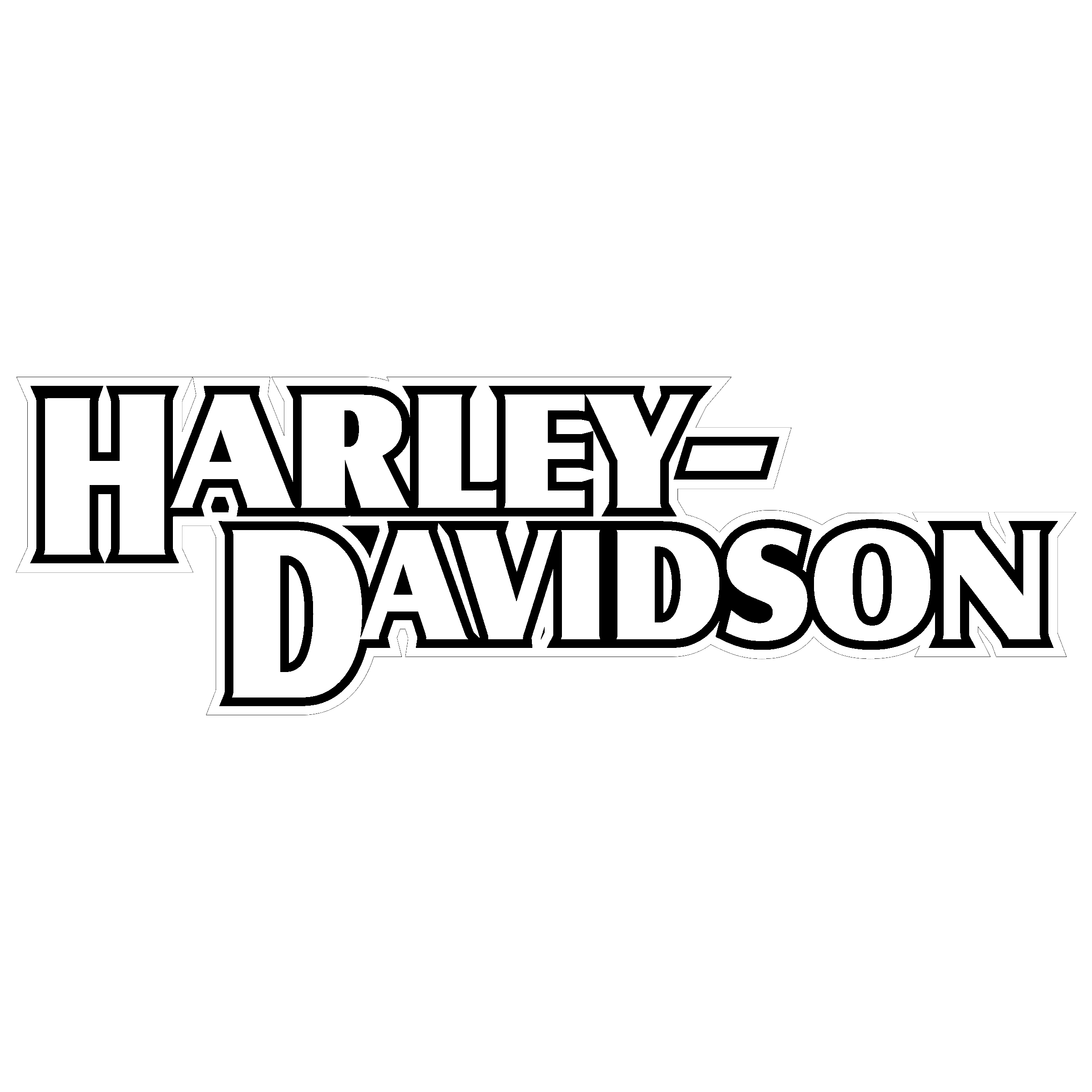 Black and White Harley-Davidson Logo - Harley Davidson Logo PNG Transparent & SVG Vector - Freebie Supply