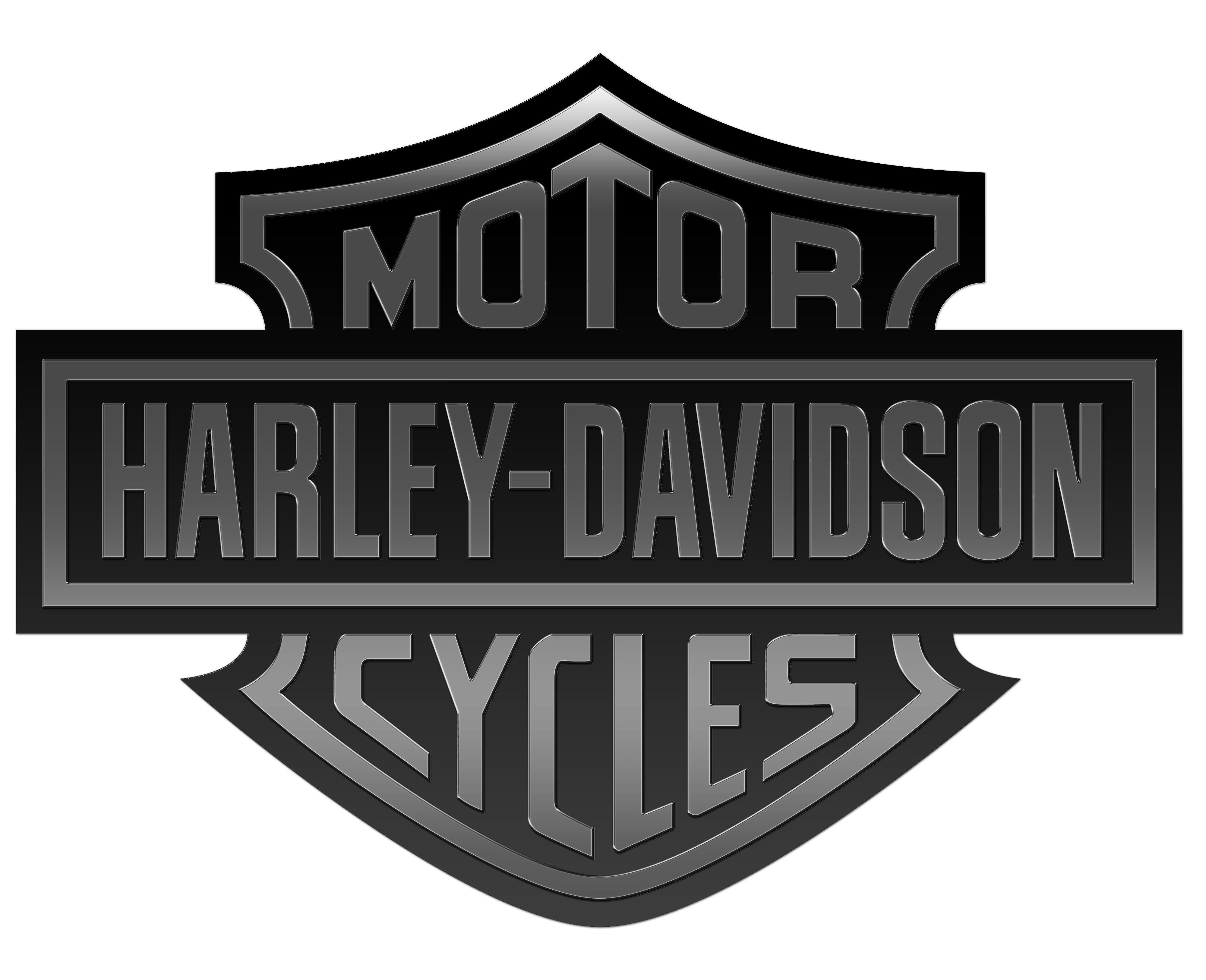 Black and White Harley-Davidson Logo - Harley Davidson Logo