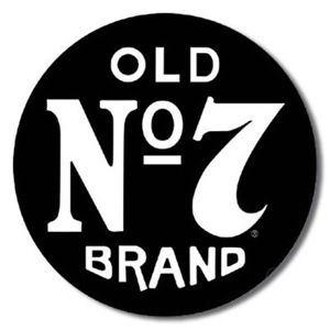 Old Whiskey Logo - Jack Daniels Old No 7 Whiskey Logo Metal Sign Vintage Bar Decor ...