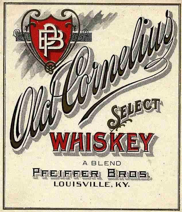 Old Whiskey Logo - Pfeiffer Bros - Old Cornelius Whiskey | Typography + Hand Lettering ...