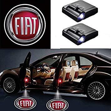Fiat Automotive Logo - MIVISO Wireless Car Door Led Welcome Laser Projector Logo Light