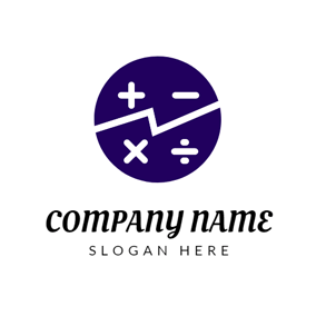 White with Blue Circle Company Logo - Free Finance & Insurance Logo Designs | DesignEvo Logo Maker