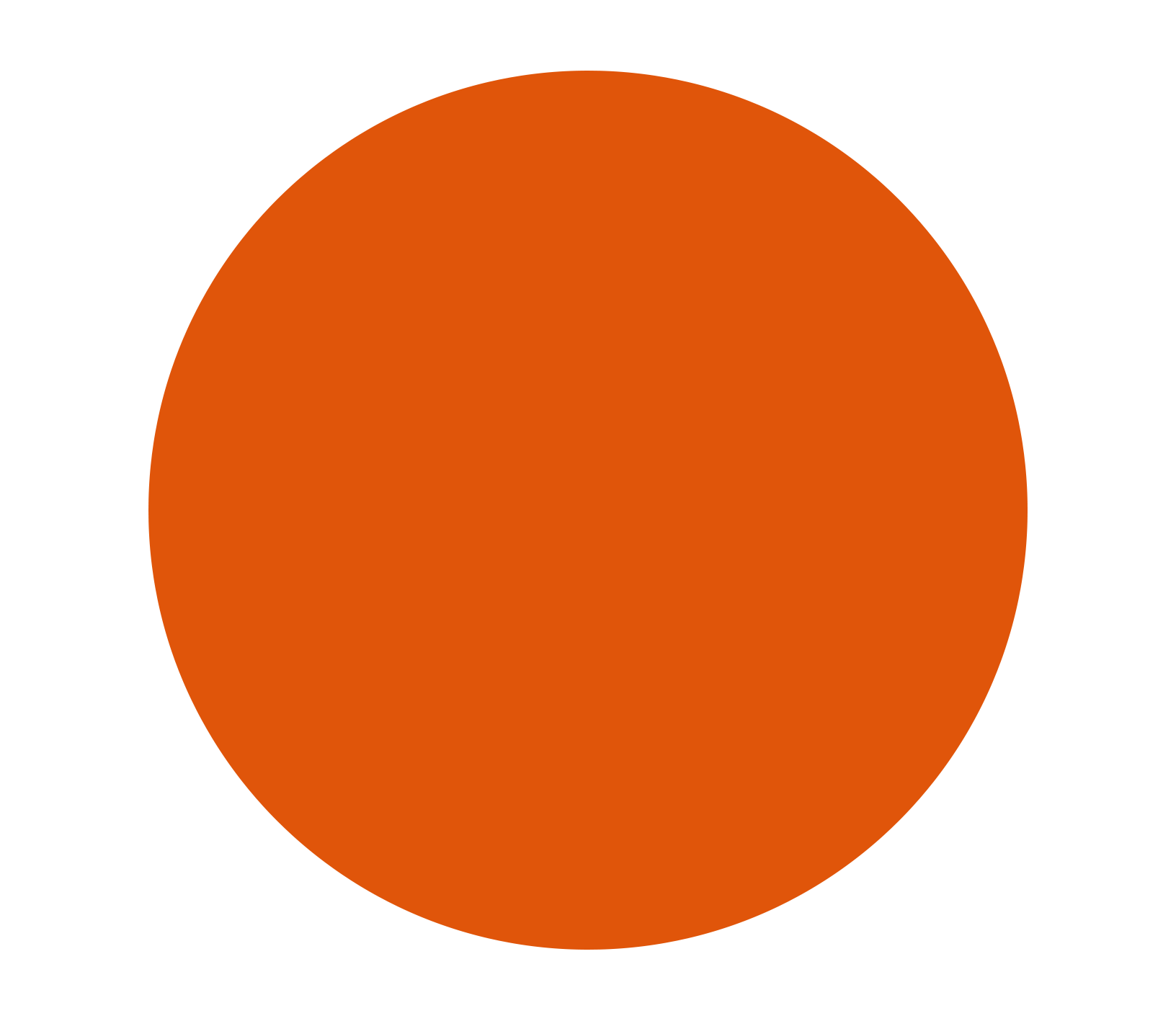 Red and Orange Circle Logo - circle