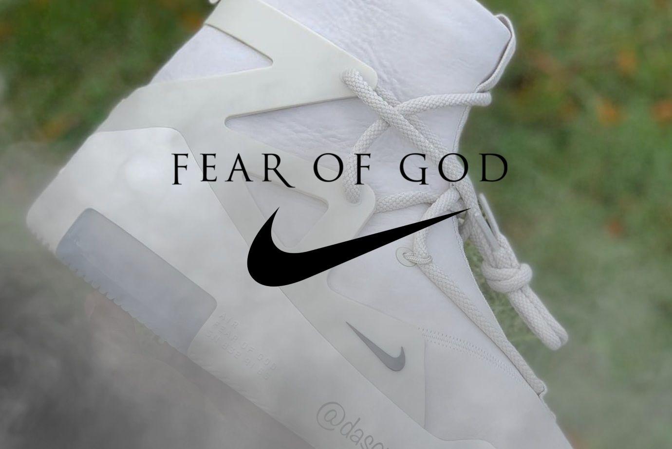 Nike Fear of God Logo - Take An Up Close Look At The Nike Air Fear Of God. Upcoming Sneaker