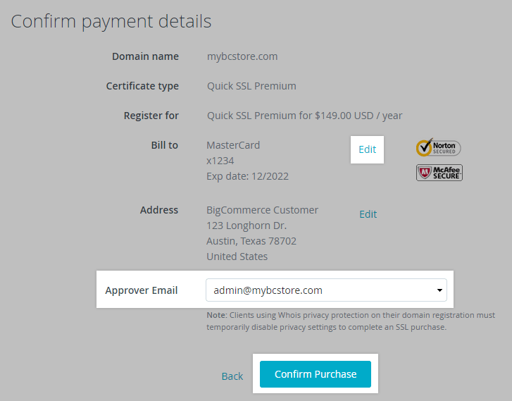Bigcommerce Green Payment Logo - BigCommerce SSL Certificate