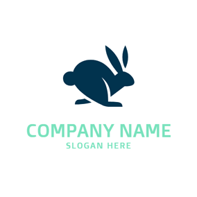 Blue Rabbit Logo - Free Rabbit Logo Designs | DesignEvo Logo Maker