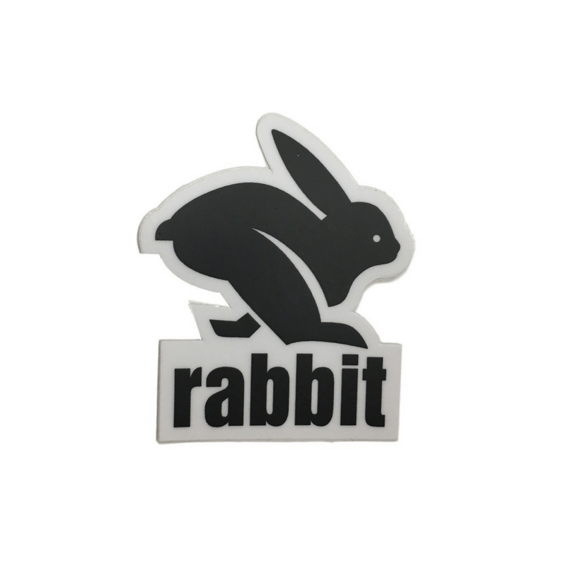 Rabit Logo - rabbit logo sticker - black