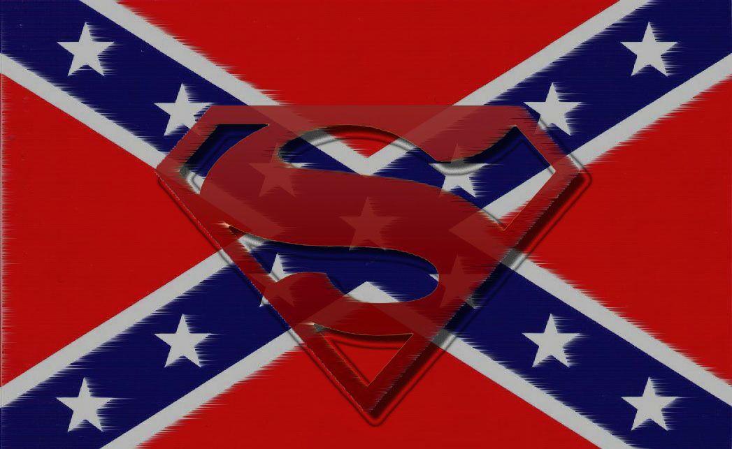 Rebel Flag Superman Logo - digital photography photo
