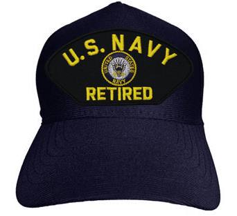 Navy Ball Logo - U.S. Navy Retired with Logo Ball Cap