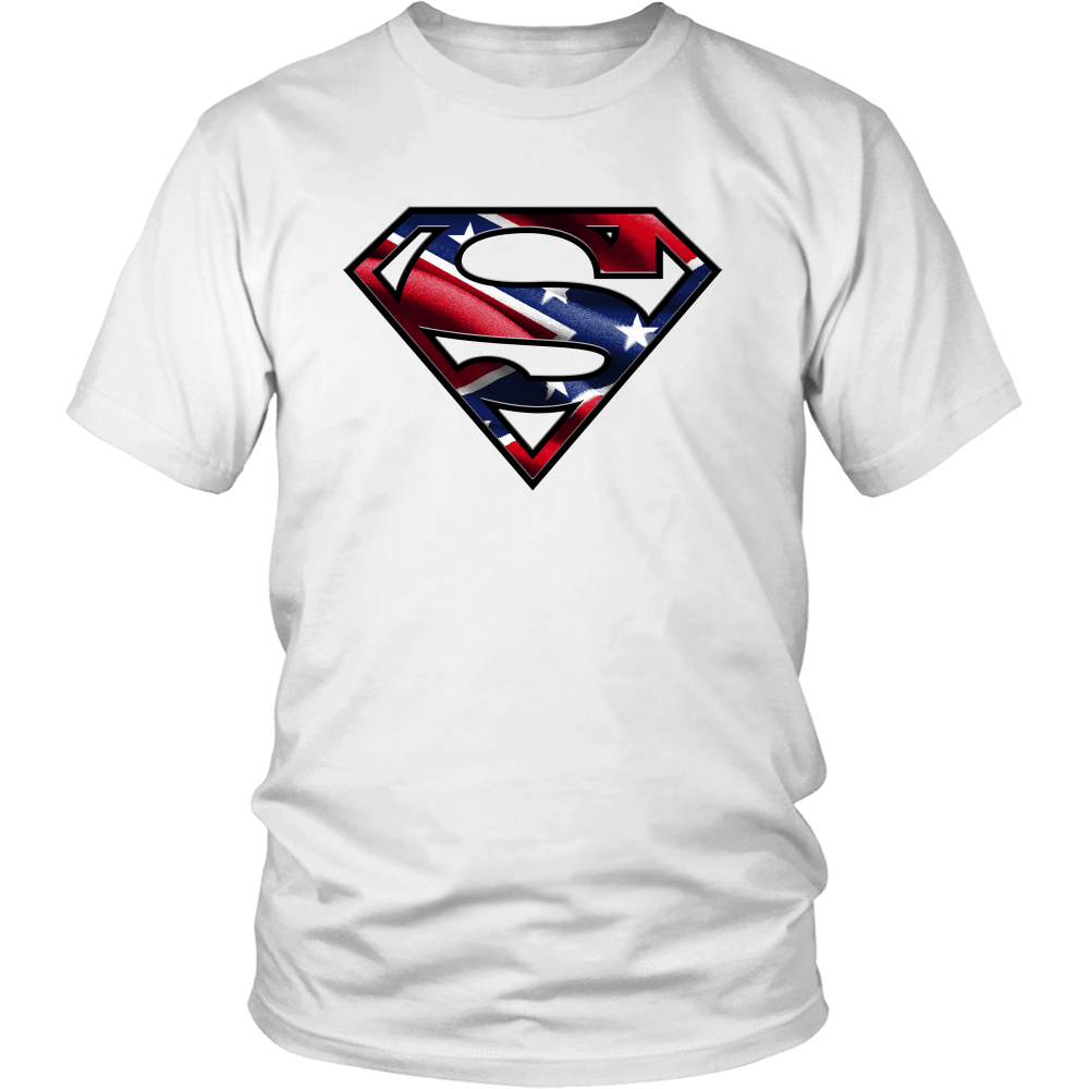 Rebel Superman Logo - Super Rebel - Rebel Flag T shirt – Prime Patriot
