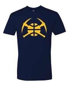 Navy Ball Logo - Men's Nuggets Pick Axe / Ball Logo Tee - Navy – Altitude Authentics