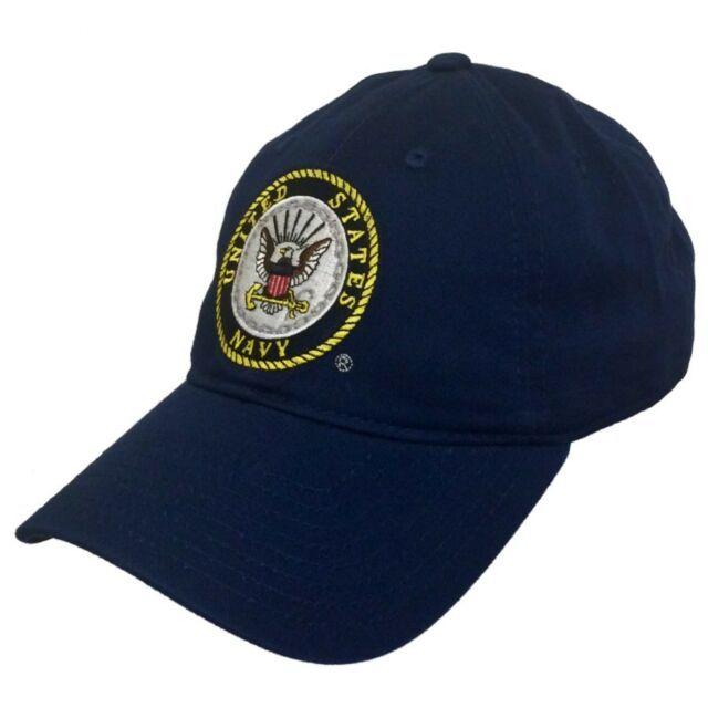 Navy Ball Logo - Blue United States U.s Navy Logo Military Low Crown Polo Baseball