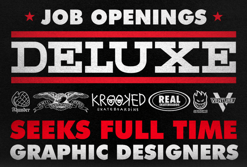 Deluxe Skateboards Logo - Deluxe Distribution seeks Graphic Designs | Adventure Sports Network