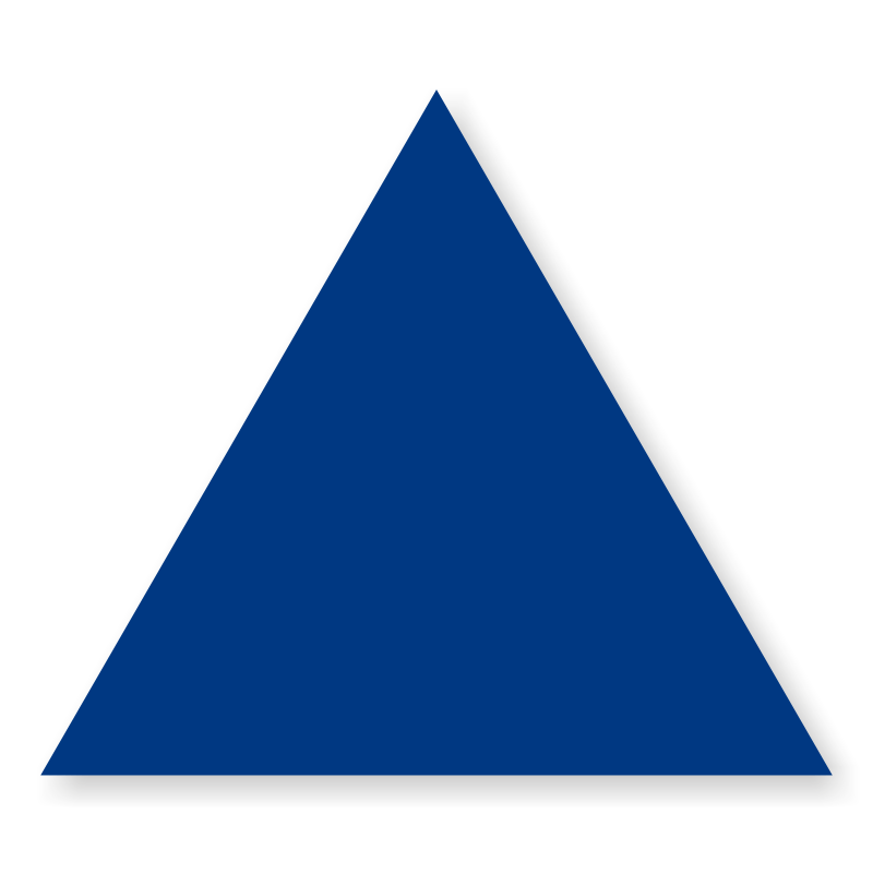 Black and Blue Triangle Logo - California Men's Restroom Sign, Blue Triangle, SKU - SE-1770