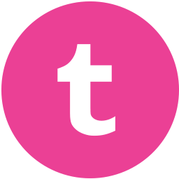 Pink Round Logo - Media, pink, round, social, tumblr icon