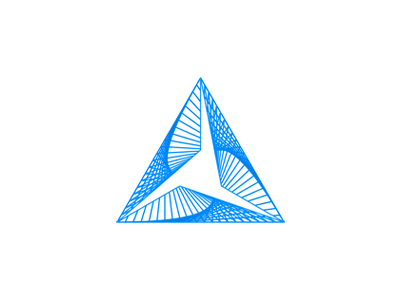Black and Blue Triangle Logo - Triforce triangle variations logo design symbol animated [GIF]