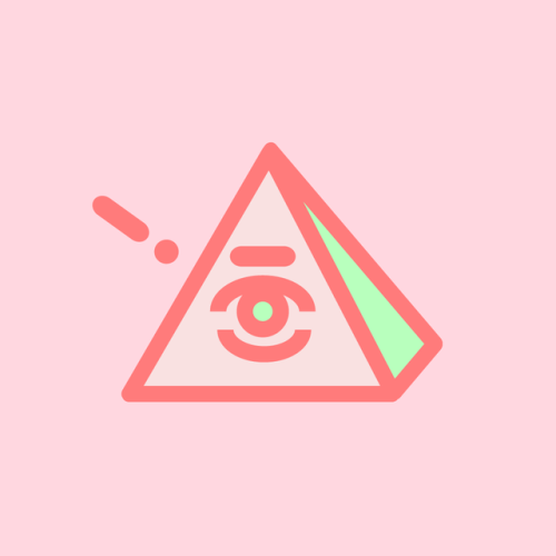 Pink Tumblr Logo - triangle logo