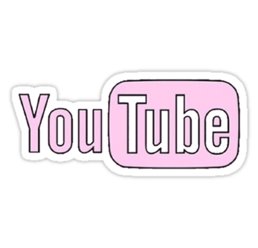 Pink Tumblr Logo - Pink Youtube' Sticker by erinaugusta in 2019 | stickers | Tumblr ...