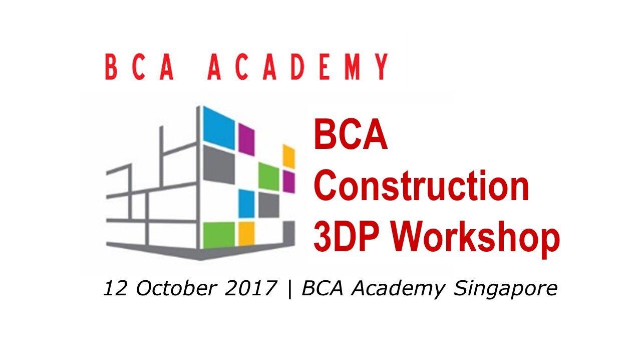 BCA Singapore Logo - BCA Construction 3DP Workshop : Namic