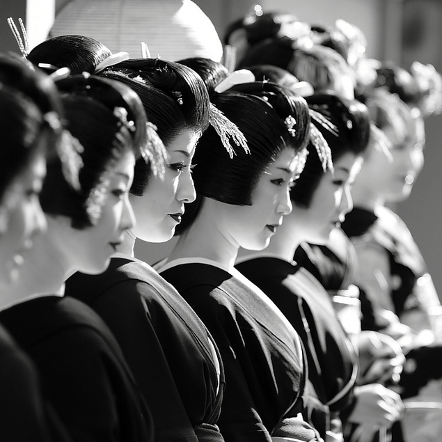 Japanese Woman Black and White Logo - Black and White Pic 7 - SOULTRAVELMULTIMEDIA
