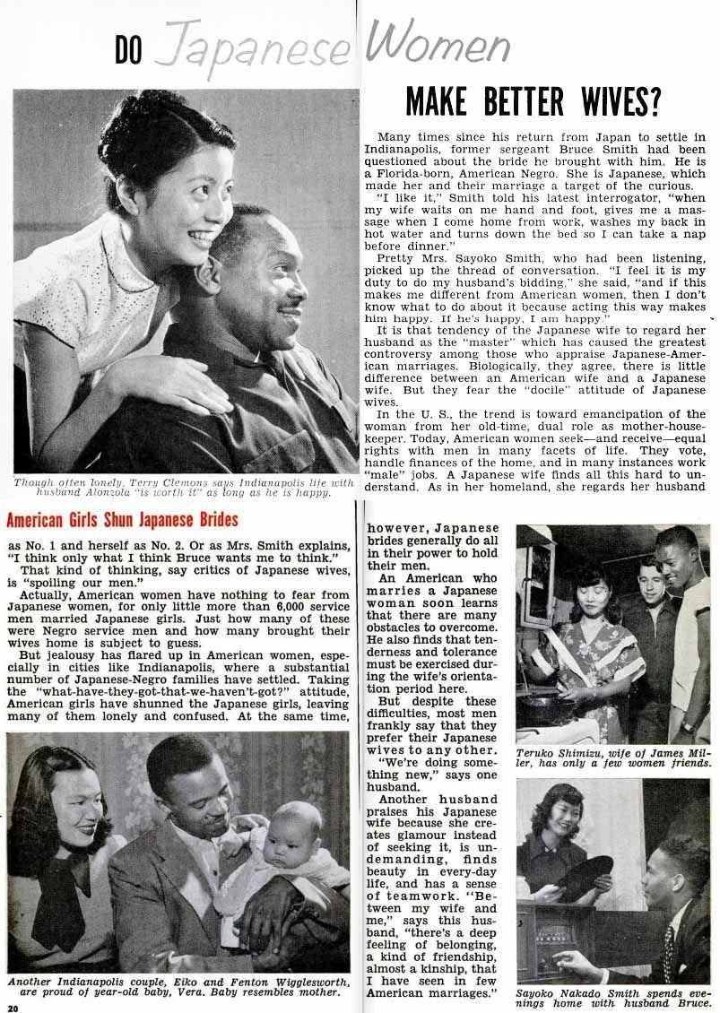 Japanese Woman Black and White Logo - Jet Magazine: Black Men and Japanese Women – Post WWII – Dream of ...