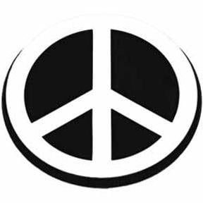 Peace Sign Logo - Peace Sign Car Emblem