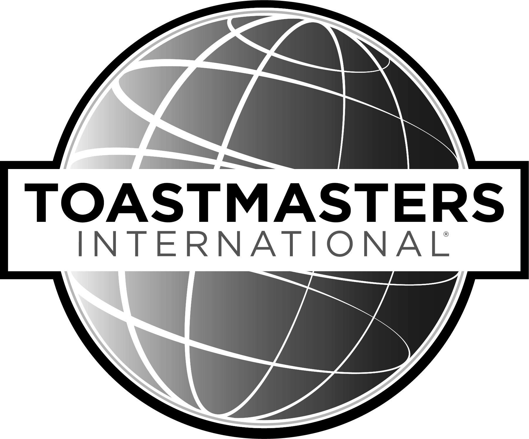 Red and White Lines with a Gavel Logo - Toastmasters International -Logo and Design Elements