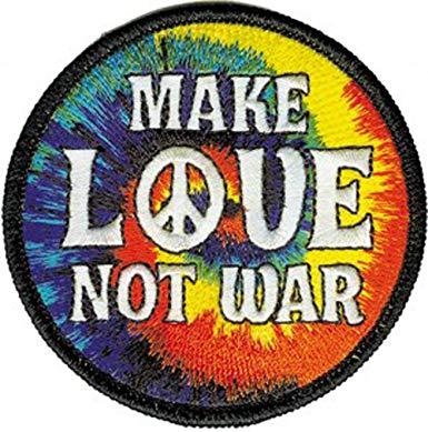 Peace Sign Logo - Amazon.com: Novelty Iron On Patch - Peace Signs - Make Love Not War ...