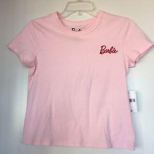 Pink Forever 21 Logo - NWT Forever 21 Barbie T Shirt Short Sleeve Pink S Barbie Logo Crew ...