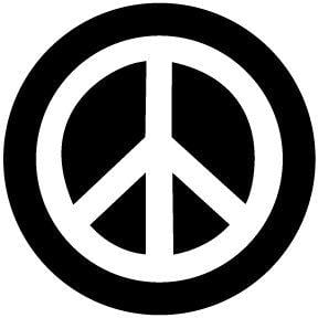 Peace Sign Logo - Peace Sign Small Button