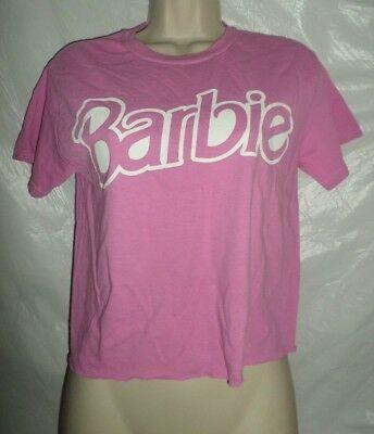 Pink Forever 21 Logo - FOREVER 21 T shirt Crop Top Cropped Classic Barbie LOGO in Pastel ...