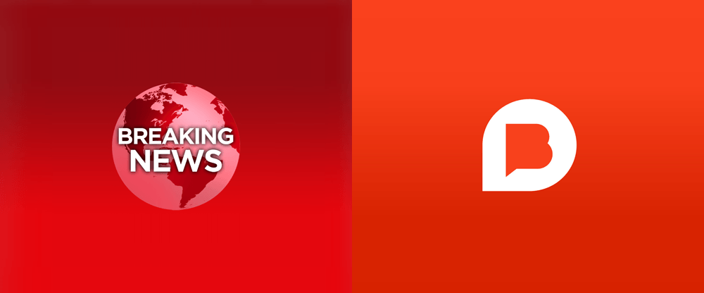 Red Speech Logo - Brand New: New Logo for Breaking News