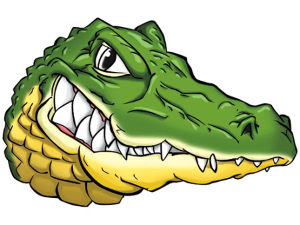 Green Gator Logo - The Pine Manor College Gators