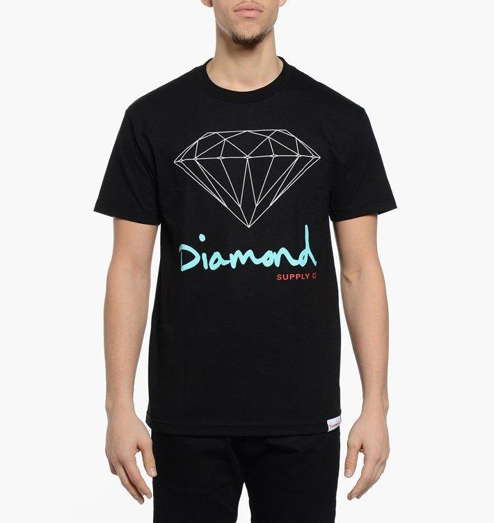 Diamond Weed Logo - Diamond Supply Co. Diamond OG LOGO S/S T-Shirt | Black | Short ...