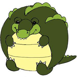 Green Gator Logo - Squishable Green Gator: An Adorable Fuzzy Plush to Snurfle and Squeeze!