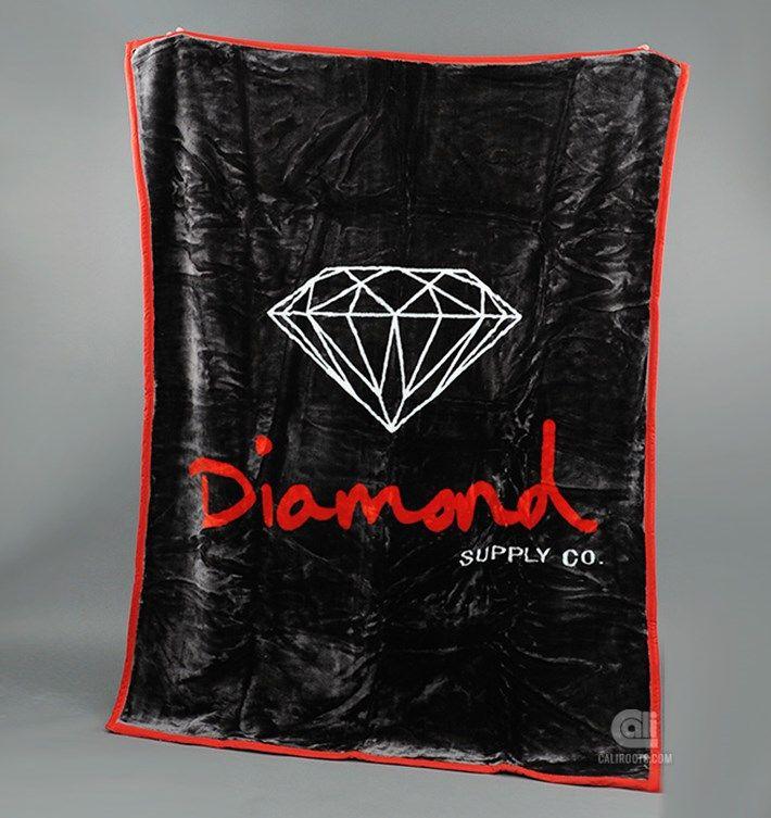 Diamond Weed Logo - Diamond Supply Co. Diamond OG Blanket. Red