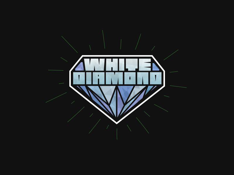 Diamond Weed Logo - White Diamond Retro by Kyle Bebeau | Dribbble | Dribbble