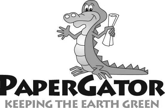 Green Gator Logo - Paper Gator Recycling the Earth Green Links