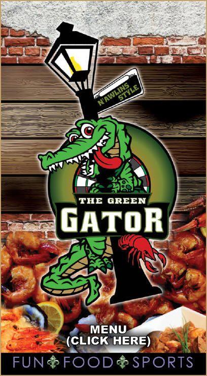 Green Gator Logo - The Green Gator: The Green Gator provides good food, drink specials ...