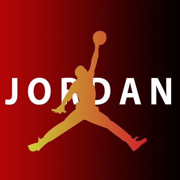 Red and White Jordan Logo - LogoDix