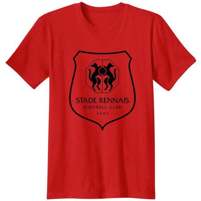 French Apparel Logo - France Rennes club Men Tees T Shirts classic COOL Logo Casual ...