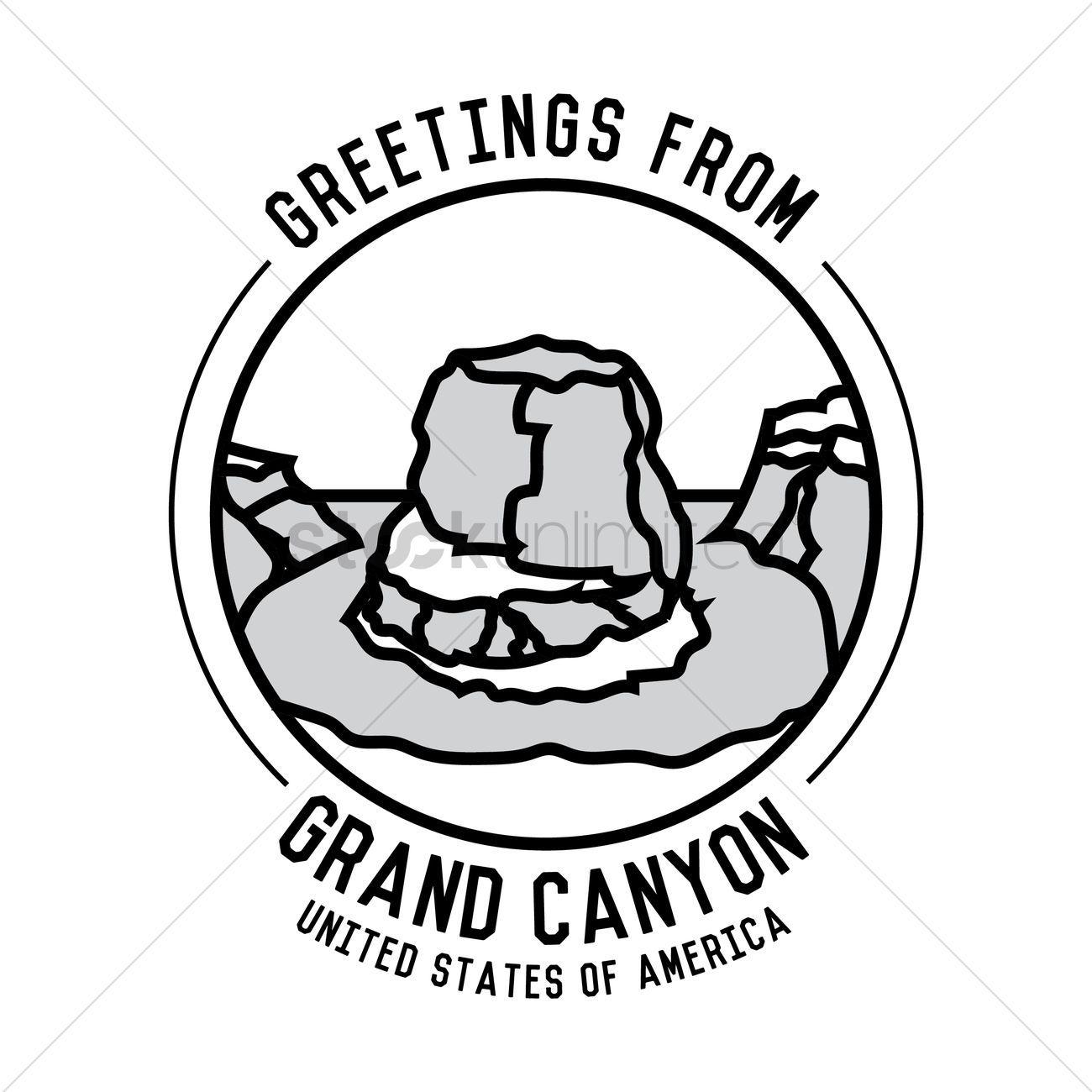 Grand Canyon State Logo - Grand canyon Vector Image