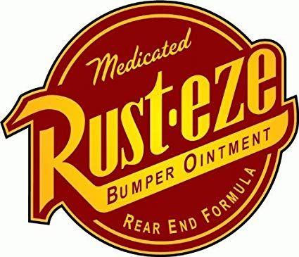 Rustic Automotive Logo - Rust Eze Car Bumper Sticker 5 X 5: Automotive
