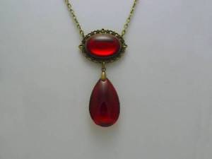 Gray and Red Teardrop Logo - Witches Of East End Wendy's 9th Life Ruby Red Teardrop Bronze ...
