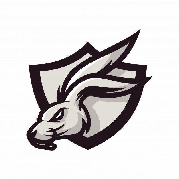 Rabbit Logo - Rabbit - vector logo/icon illustration mascot Vector | Premium Download