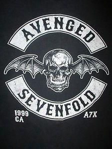 Avenged Sevenfold Logo - AVENGED SEVENFOLD BAND T SHIRT Biker Gang MC Motorcycle Club Style ...