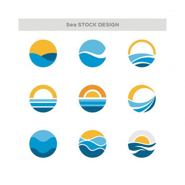 Water Circle Logo - Water wave logo template Vector | Premium Download