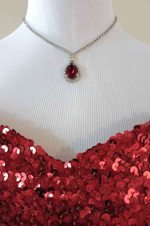 Gray and Red Teardrop Logo - Red Teardrop Necklace (coming soon) — Civil War Ball Gowns & Costume