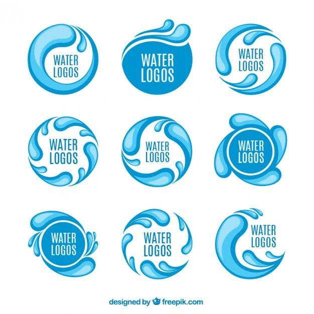 Water Circle Logo - Water logos Vector