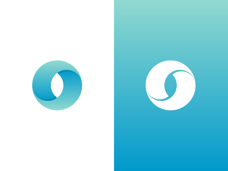 Water Circle Logo - Wave Logo by Sam Johnson | Dribbble | Dribbble